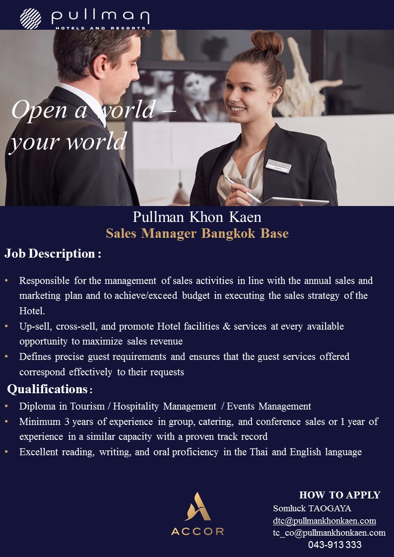 Sales Manager Bangkok Base