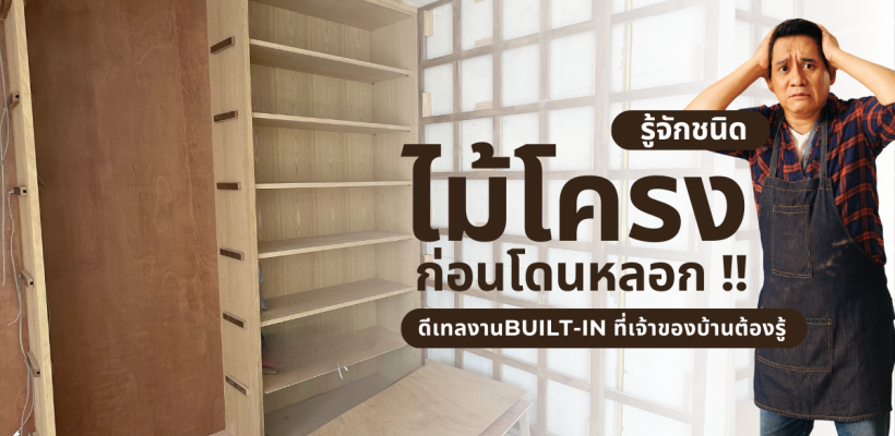 รู้จักชนิด ไม้โครง ก่อนโดนหลอก !! ดีเทลงานBuilt-In ที่เจ้าของบ้านต้องรู้