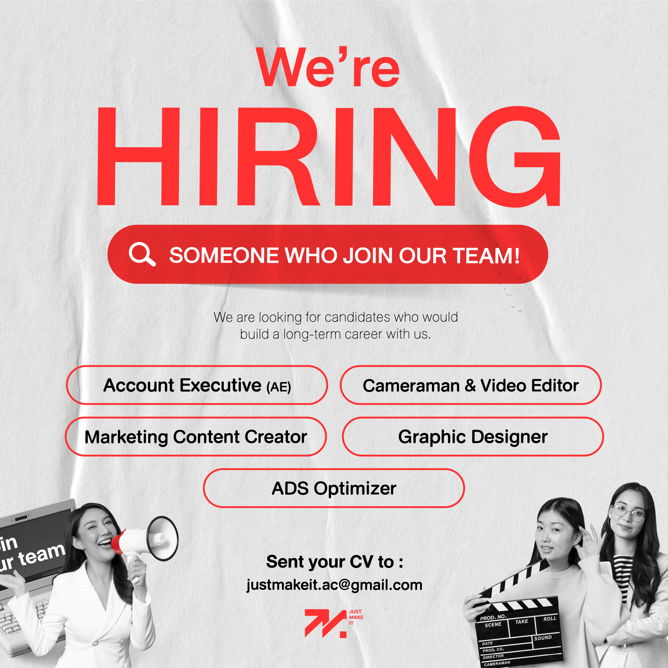 บริษัท Digital Marketing Agency รับสมัครงานหลายตำแหน่ง (ด่วน!!) พร้อมเริ่มงาน