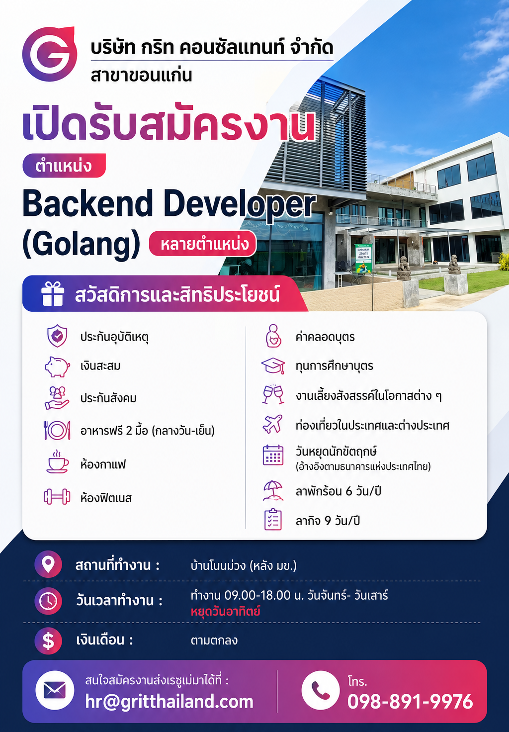 Backend Developer (Golang)