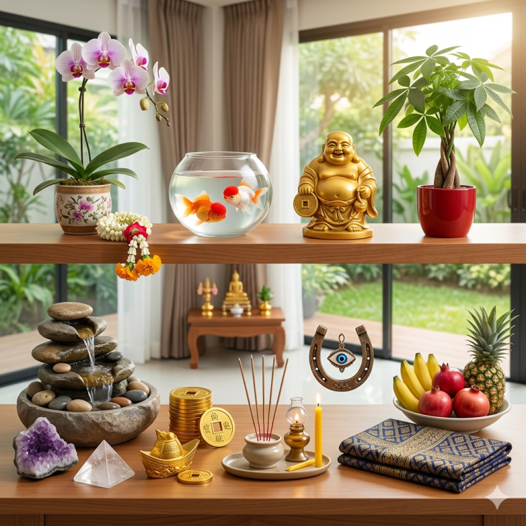 🏡 เปิด 10 สิ่งของมงคลขึ้นบ้านใหม่ เสริมโชคลาภ เรียกทรัพย์ สร้างพลังบวกให้ชีวิตราบรื่น