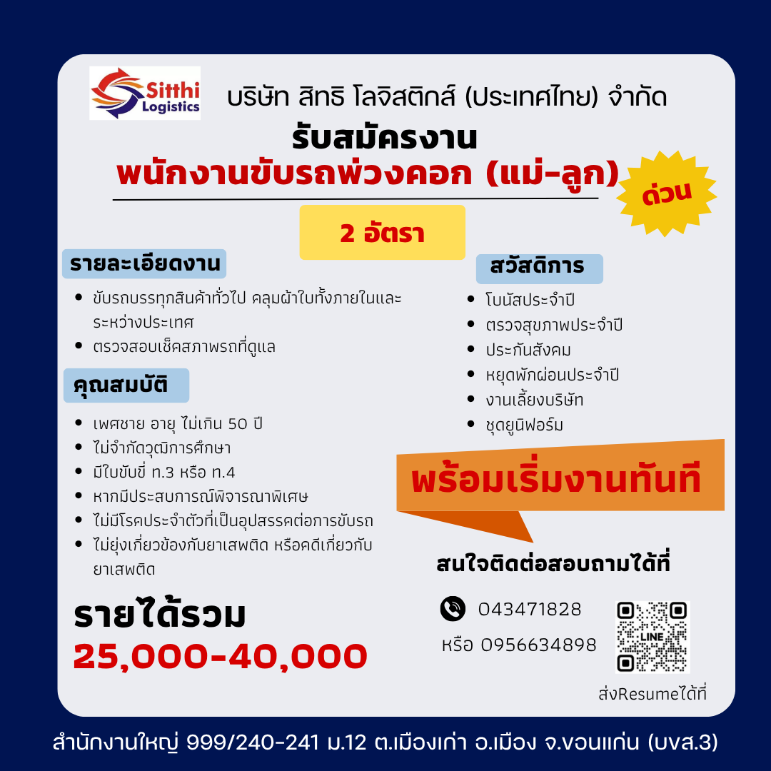 บริษัท สิทธิ โลจิสติกส์(ประเทศไทย) จำกัด