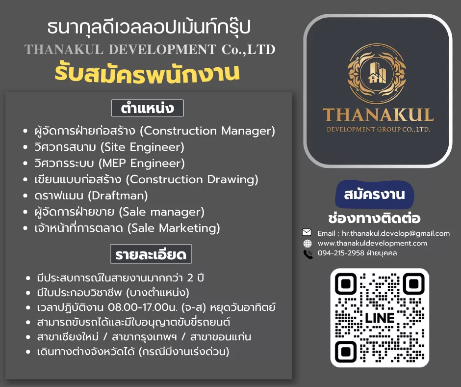 ภาพประกาศรับสมัครงาน Site Engineer (ขอนแก่น) ภาพที่ 1