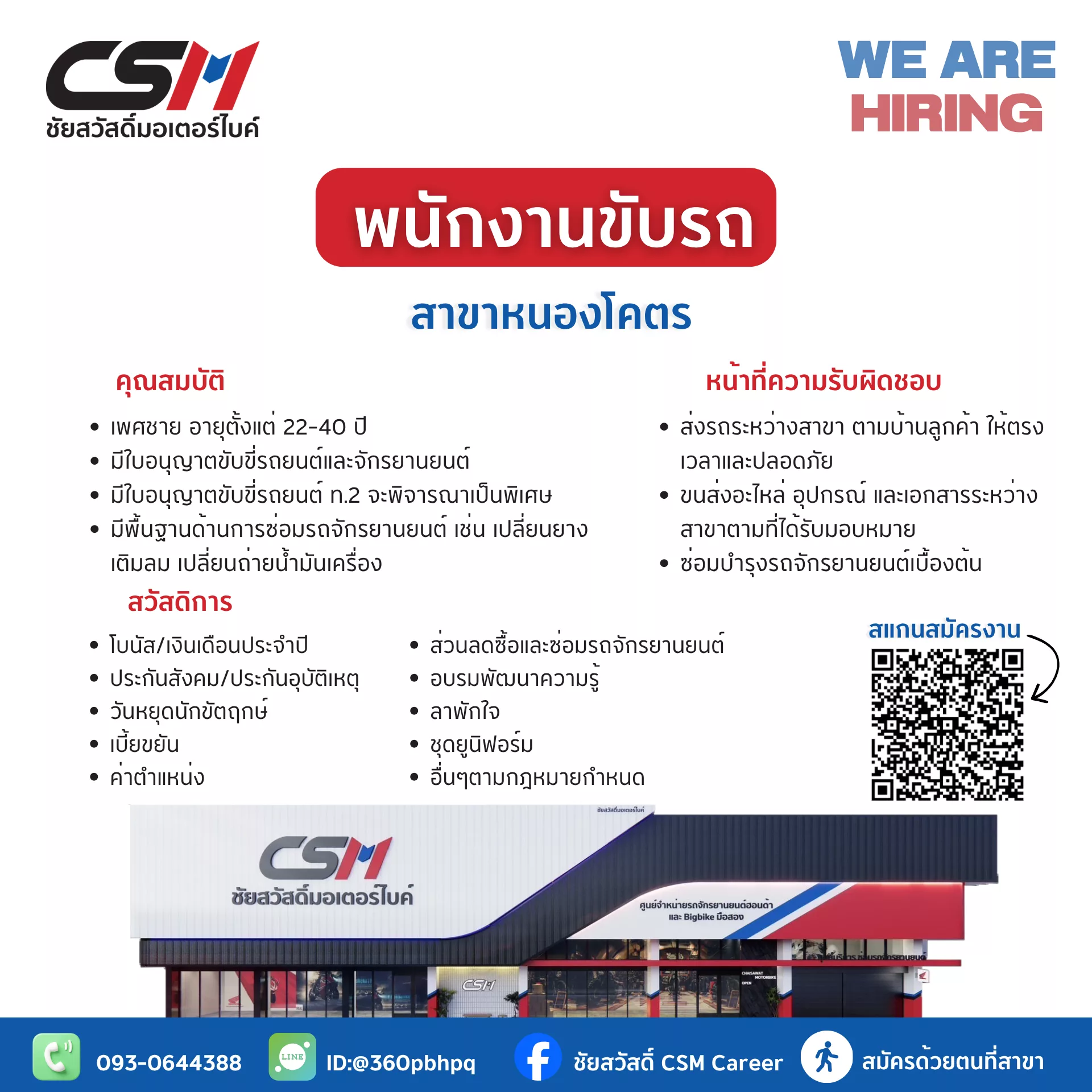 ภาพประกาศรับสมัครงาน พนักงานขับรถ สาขาหนองโคตร ภาพที่ 1