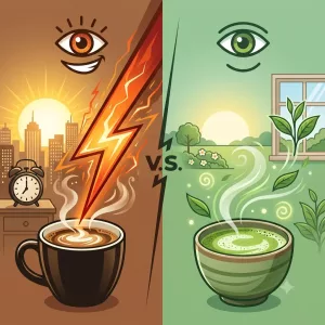 ☕🍵 “กาแฟ vs ชาเขียว” ใครคาเฟอีนเยอะกว่า? เปิดข้อมูลก่อนเลือกแก้วปลุกพลังยามเช้า