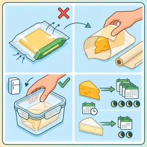 🧀 เปิดห่อชีสแล้วอย่าเก็บแบบเดิม รู้ไว้ 6 วิธีเก็บให้ถูก ลดเสี่ยงชีสเสื่อมคุณภาพ