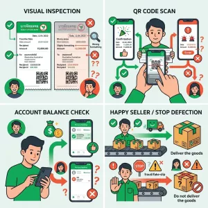 💸 เตือนร้านค้าออนไลน์ อย่าเชื่อแค่ “สลิปโอนเงิน” เช็กยอดเข้าบัญชีก่อนส่งสินค้า