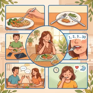 🍽️ เตือนคนกินเร็ว! 6 วิธีปรับนิสัยกินอาหารช้าลง ลดท้องอืด แน่นท้อง ช่วยควบคุมน้ำหนักได้ง่ายขึ้น