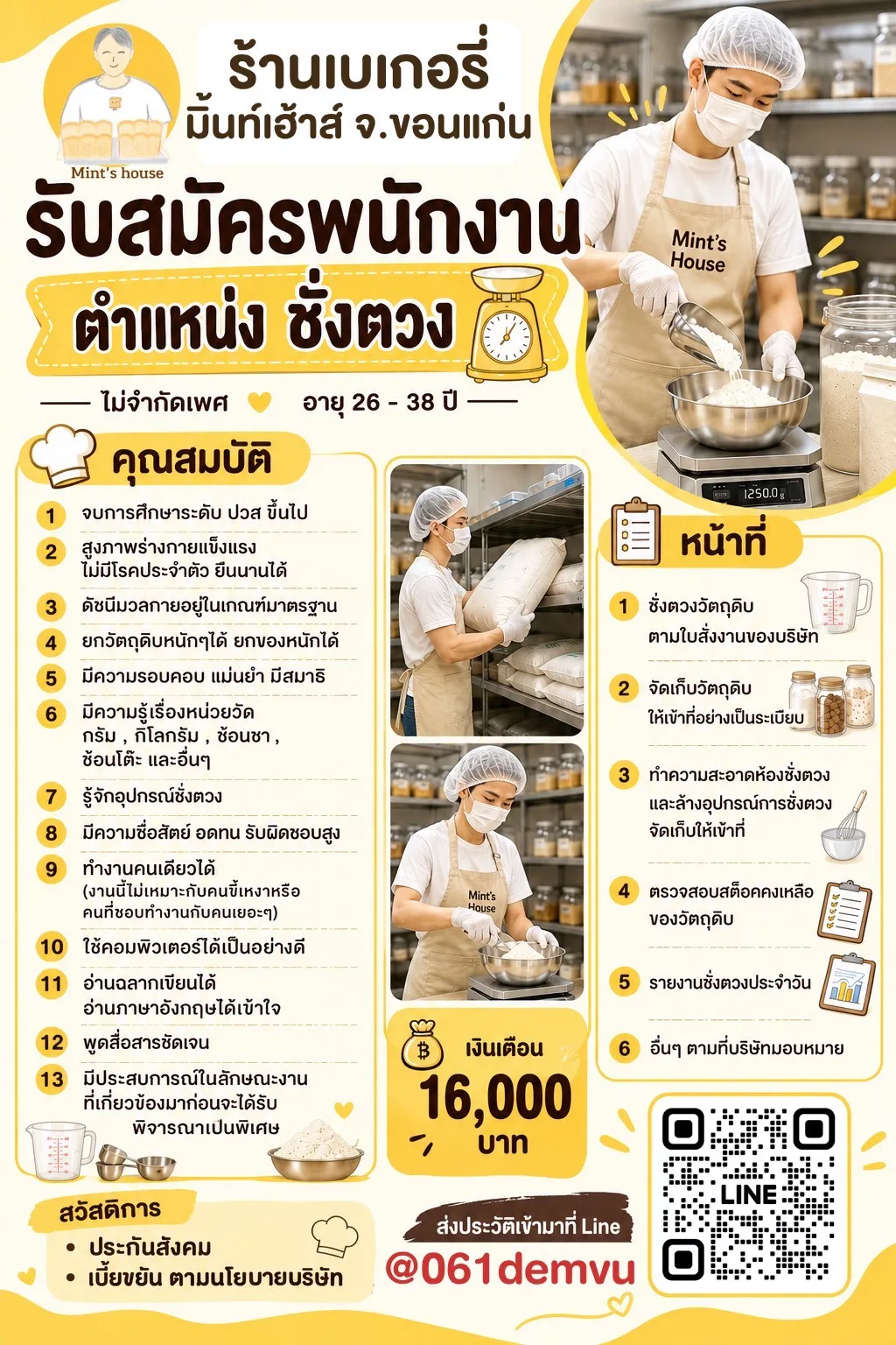 ภาพประกาศรับสมัครงาน พนักงานชั่งตวง ภาพที่ 1