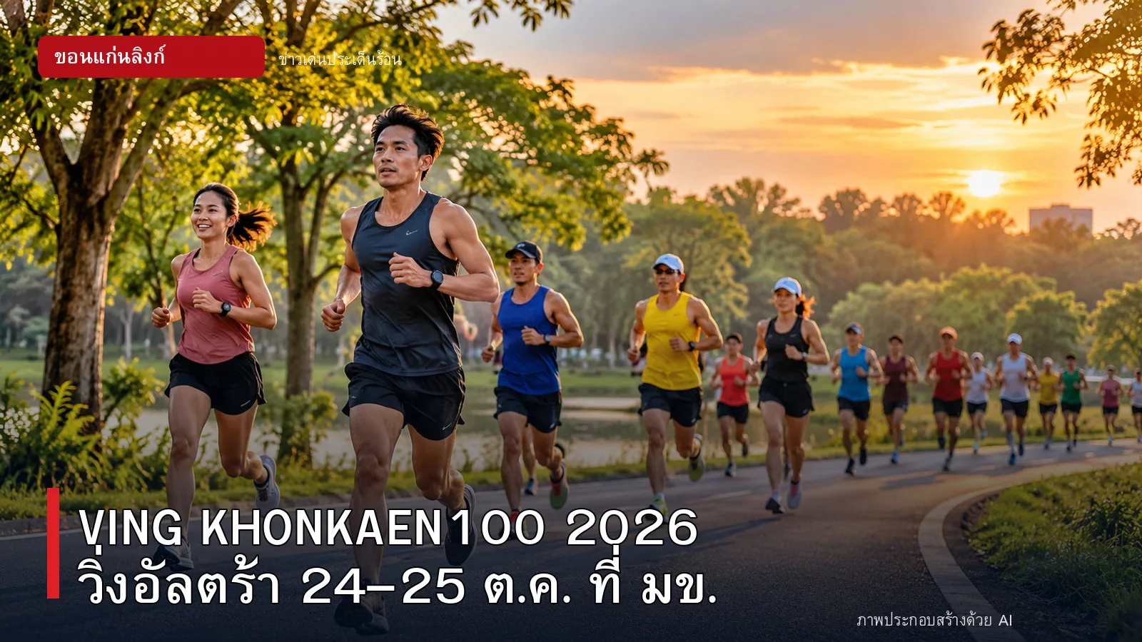 ภาพปก VING KHONKAEN100 2026 งานวิ่งมหาวิทยาลัยขอนแก่น